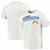 Los Angeles Chargers Nike Sideline Line of Scrimmage Legend Performance T-Shirt White,baseball caps,new era cap wholesale,wholesale hats